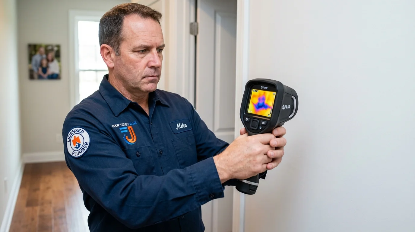 Thermal imaging leak detection by Johns Plumbing LLC in Milbank